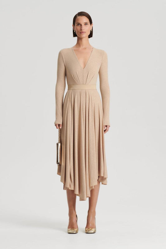 Skirts | Women Scanlan Theodore TINSEL DRAPE SKIRT Champagne