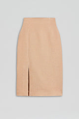 Skirts | Women Scanlan Theodore TINSEL GINGHAM SKIRT Rose.gold