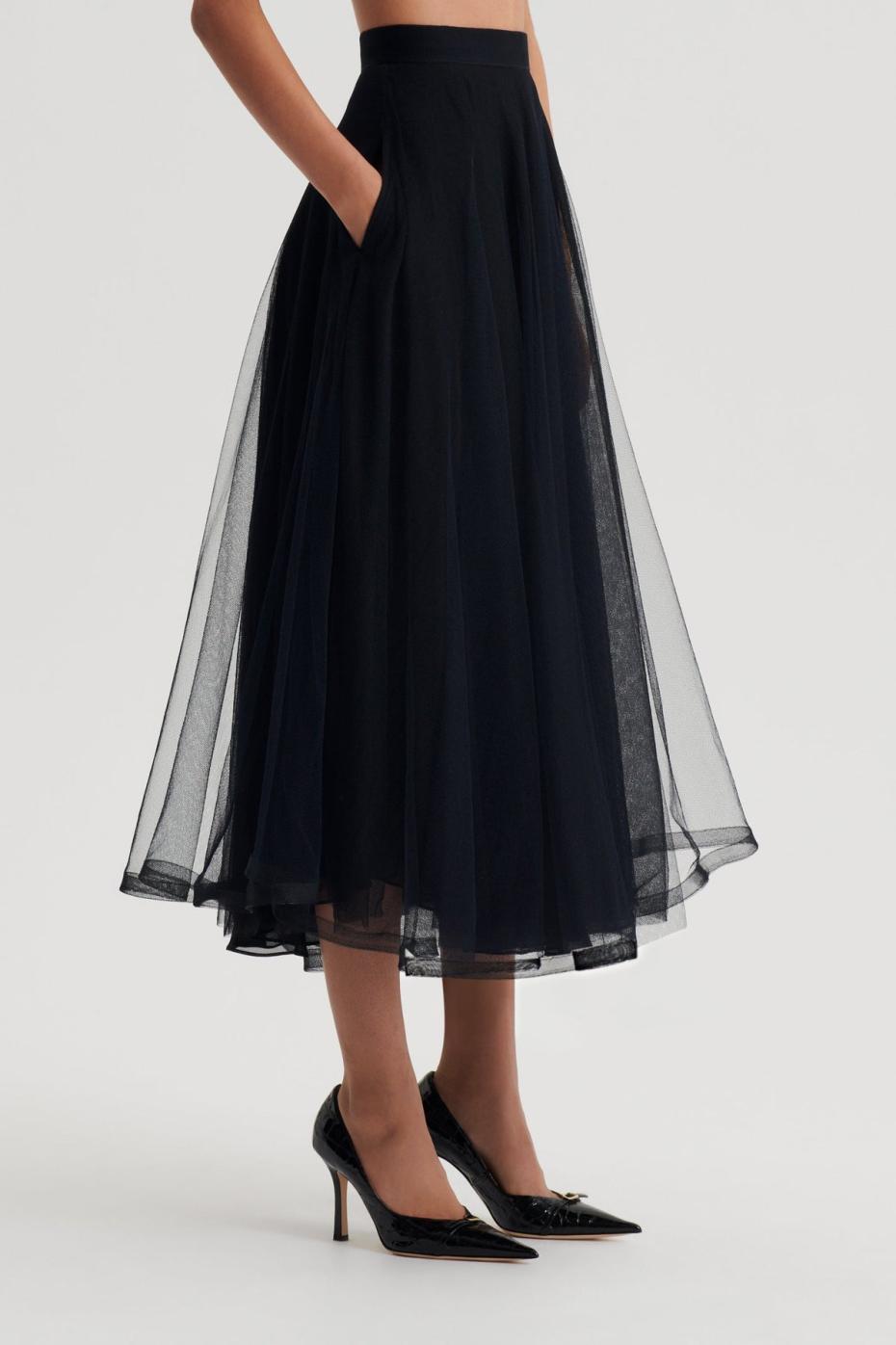 Skirts | Women Scanlan Theodore TULLE SKIRT Black