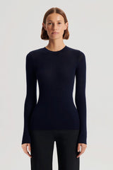 Sweaters | Women Scanlan Theodore Babywool Crew Neck Sweater Navy |Tops| Scanlan Theodore Babywool Crew Neck Sweater Navy /tops/ Scanlan Theodore