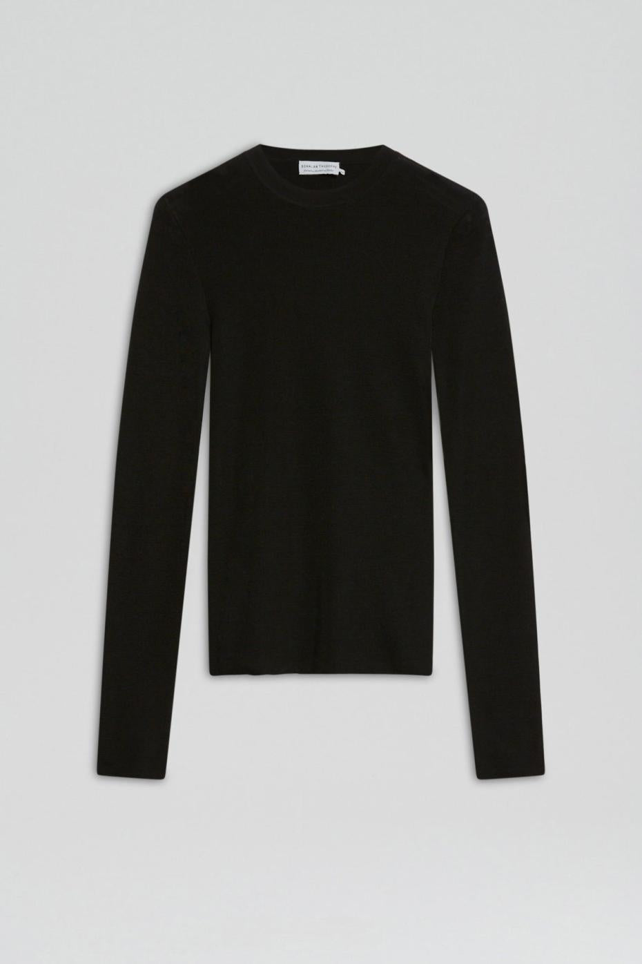Sweaters | Women Scanlan Theodore BABYWOOL CREW SWEATER Black All