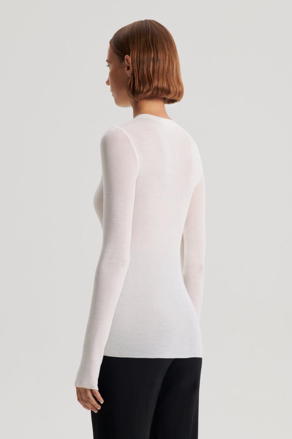 Sweaters | Women Scanlan Theodore BABYWOOL CREW SWEATER Ivory