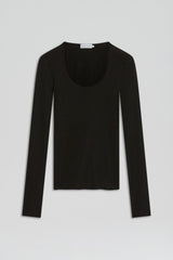 Sweaters | Women Scanlan Theodore BABYWOOL SCOOP NECK Black All