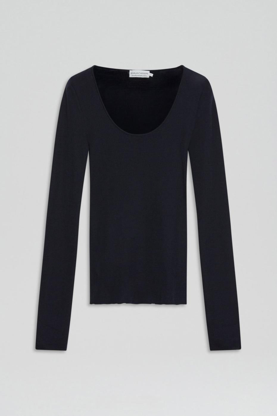 Sweaters | Women Scanlan Theodore BABYWOOL SCOOP NECK Navy All