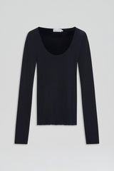 Sweaters | Women Scanlan Theodore BABYWOOL SCOOP NECK Navy All
