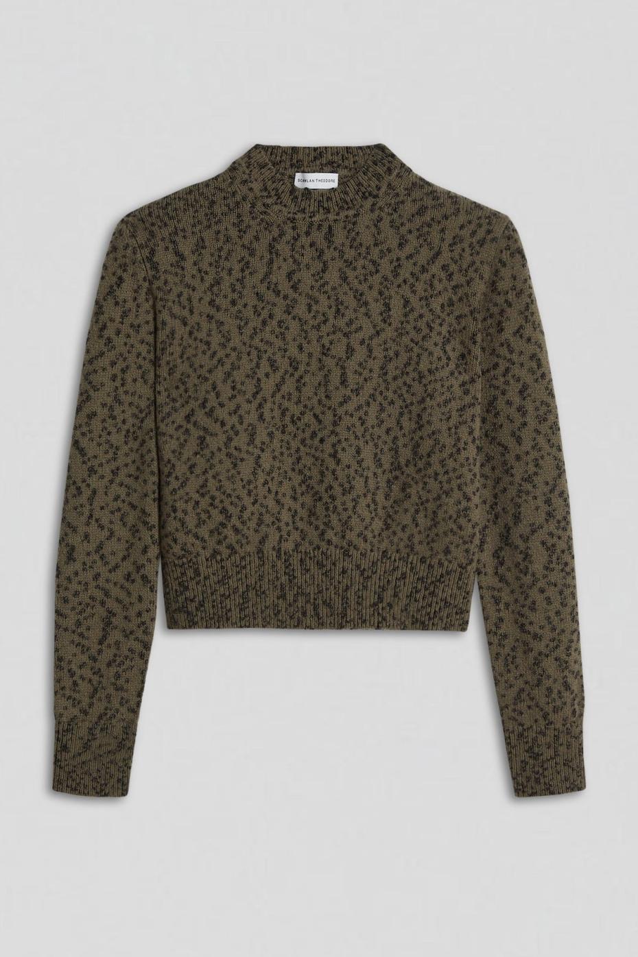 Sweaters | Women Scanlan Theodore BOUCLE SHOULDER PAD SWEATER Khaki