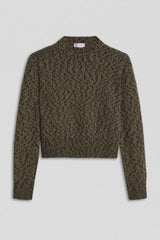 Sweaters | Women Scanlan Theodore BOUCLE SHOULDER PAD SWEATER Khaki