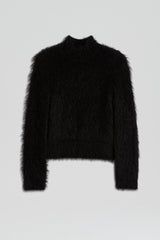 Sweaters | Women Scanlan Theodore BRUSHED MOHAIR SLIM SWEATER Black