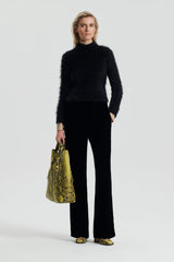Sweaters | Women Scanlan Theodore BRUSHED MOHAIR SLIM SWEATER Black
