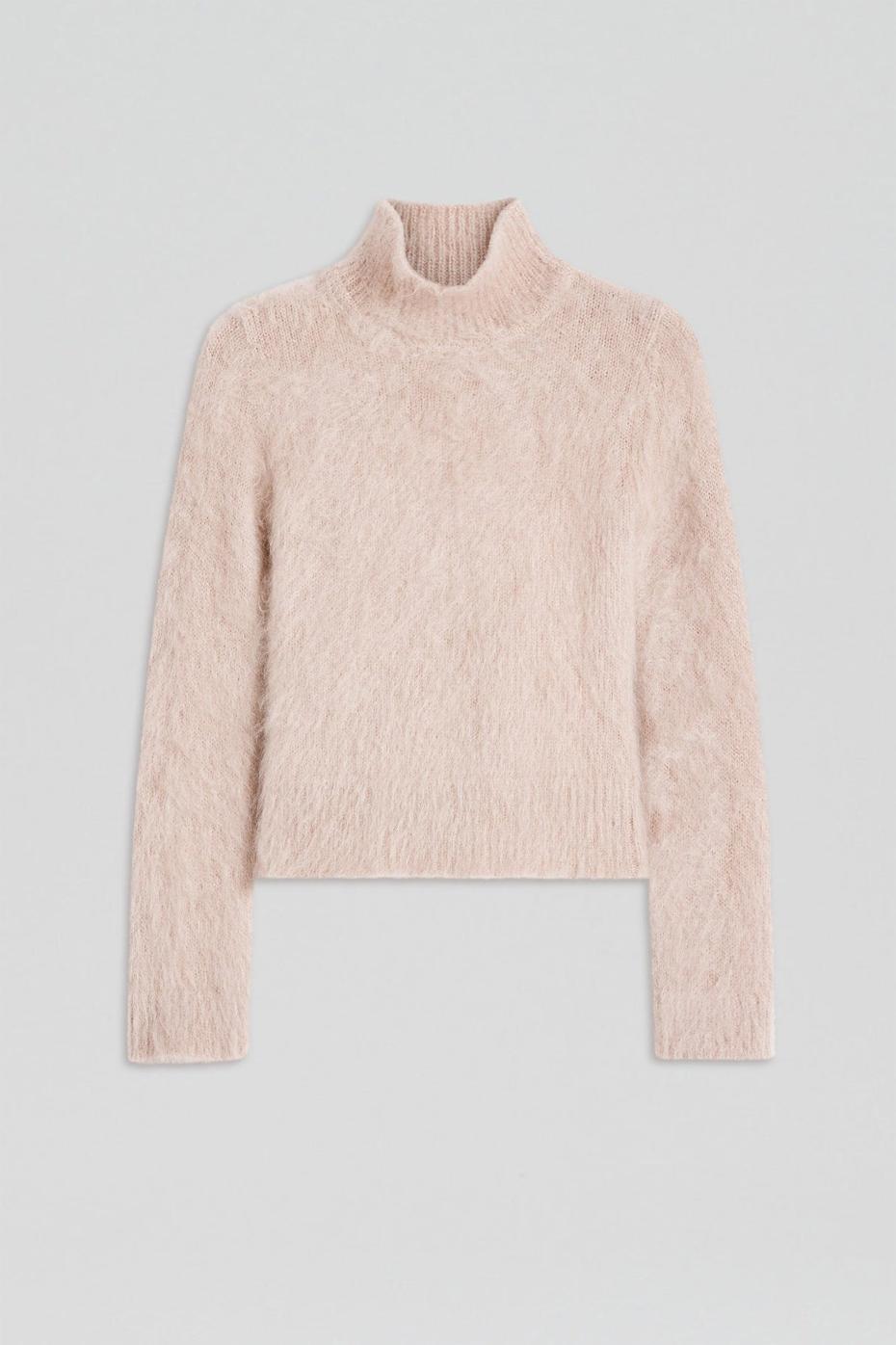 Sweaters | Women Scanlan Theodore BRUSHED MOHAIR SLIM SWEATER Mink