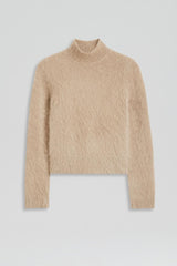 Sweaters | Women Scanlan Theodore BRUSHED MOHAIR SLIM SWEATER Nougat