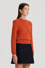Sweaters | Women Scanlan Theodore CASHMERE CREW SWEATER Burnt