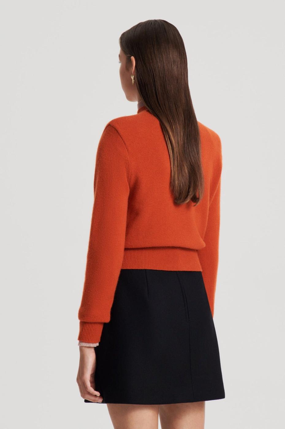 Sweaters | Women Scanlan Theodore CASHMERE CREW SWEATER Burnt