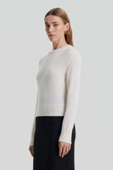 Sweaters | Women Scanlan Theodore CASHMERE CREW SWEATER Chalk
