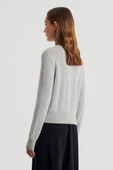 Sweaters | Women Scanlan Theodore CASHMERE CREW SWEATER Light.grey.melange
