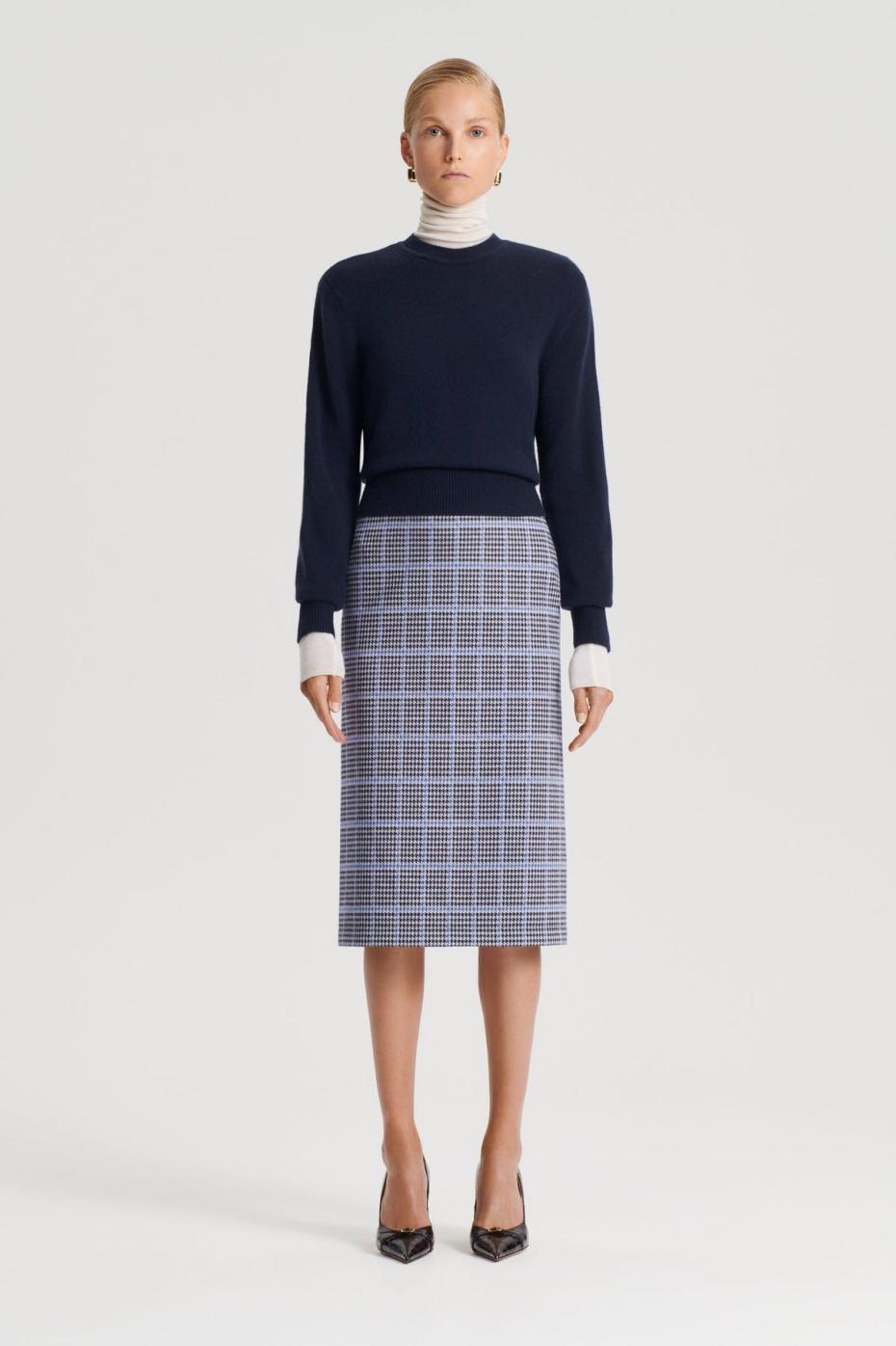 Sweaters | Women Scanlan Theodore CASHMERE CREW SWEATER Navy