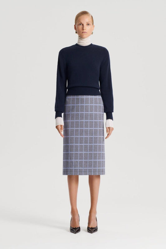 Sweaters | Women Scanlan Theodore CASHMERE CREW SWEATER Navy