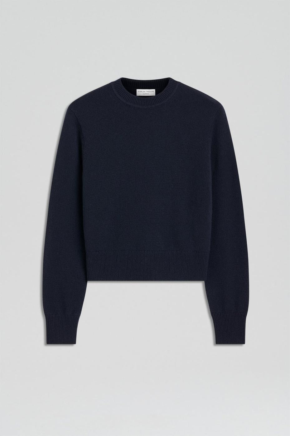 Sweaters | Women Scanlan Theodore CASHMERE CREW SWEATER Navy