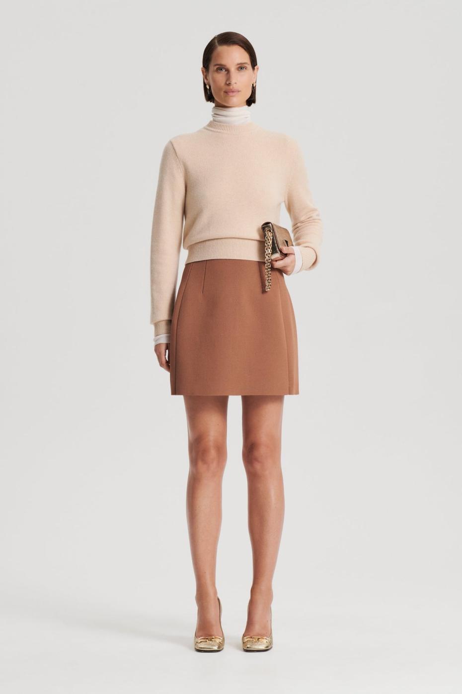 Sweaters | Women Scanlan Theodore CASHMERE CREW SWEATER Oat