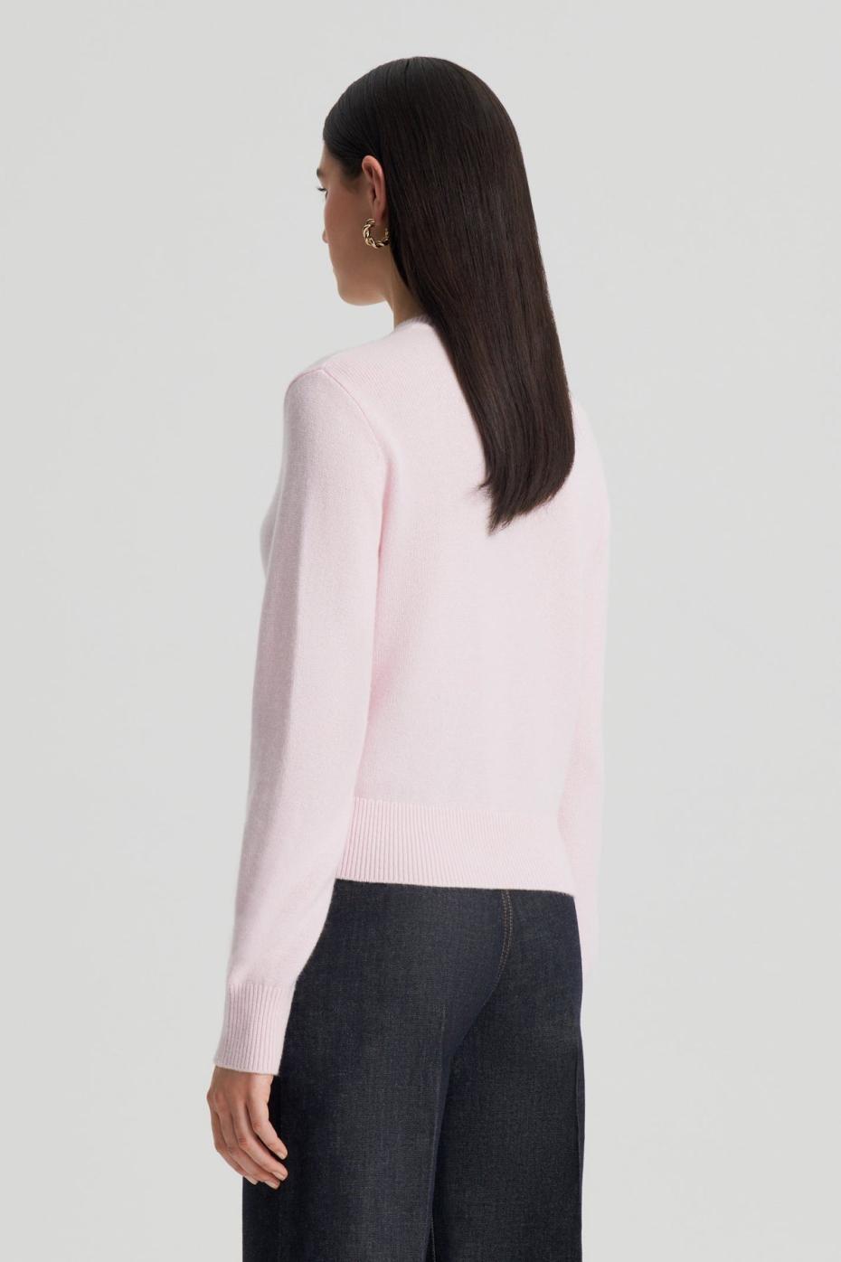Sweaters | Women Scanlan Theodore CASHMERE CREW SWEATER Pale.pink