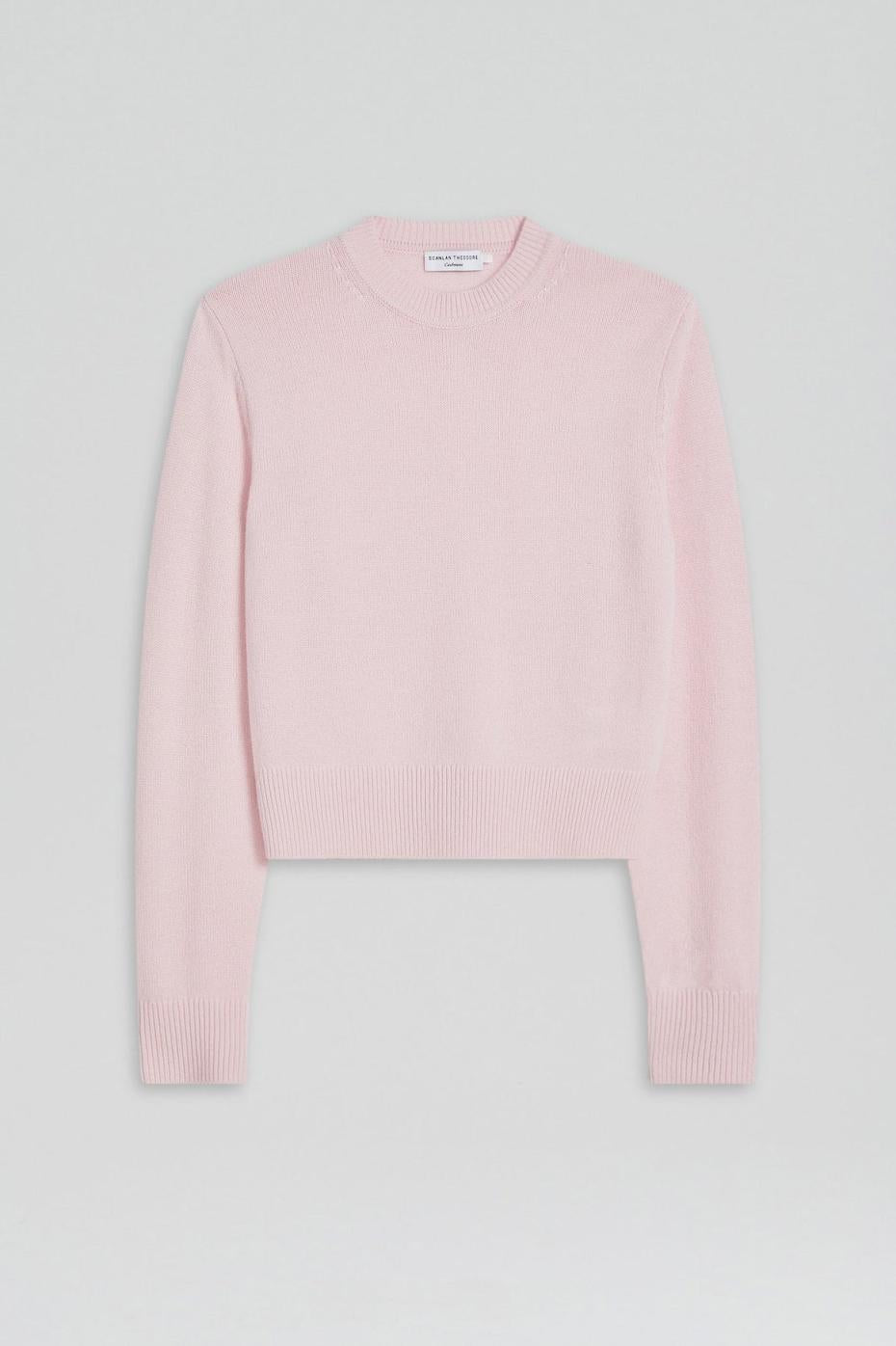 Sweaters | Women Scanlan Theodore CASHMERE CREW SWEATER Pale.pink
