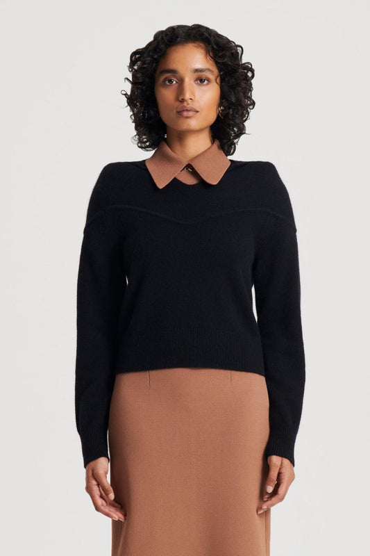 Sweaters | Women Scanlan Theodore CASHMERE HOODED SWEATER Black