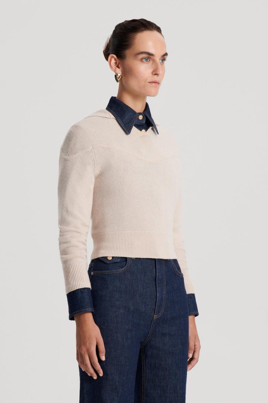 Sweaters | Women Scanlan Theodore CASHMERE HOODED SWEATER Wheat