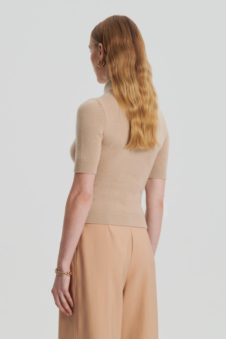 Sweaters | Women Scanlan Theodore CASHMERE SLIM FIT SHIRT Oat