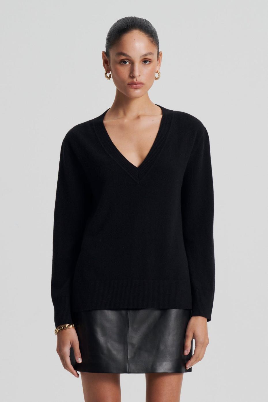 Sweaters | Women Scanlan Theodore CASHMERE V Black
