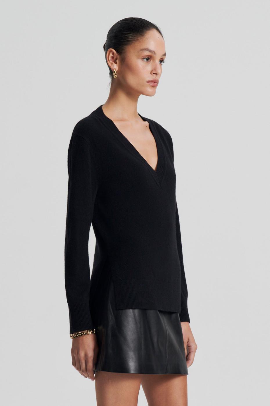 Sweaters | Women Scanlan Theodore CASHMERE V Black
