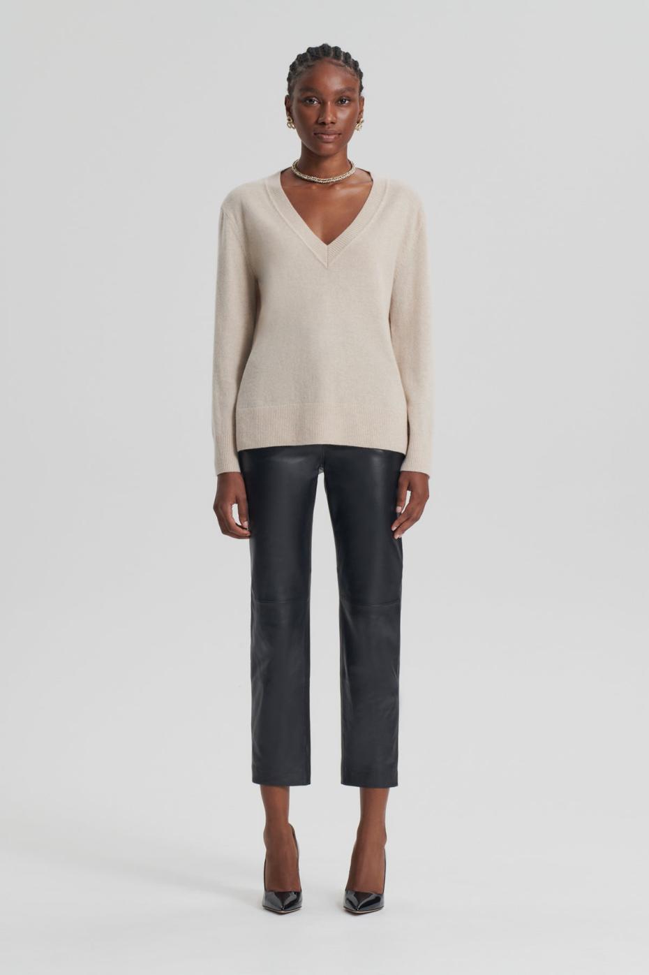 Sweaters | Women Scanlan Theodore CASHMERE V Wheat
