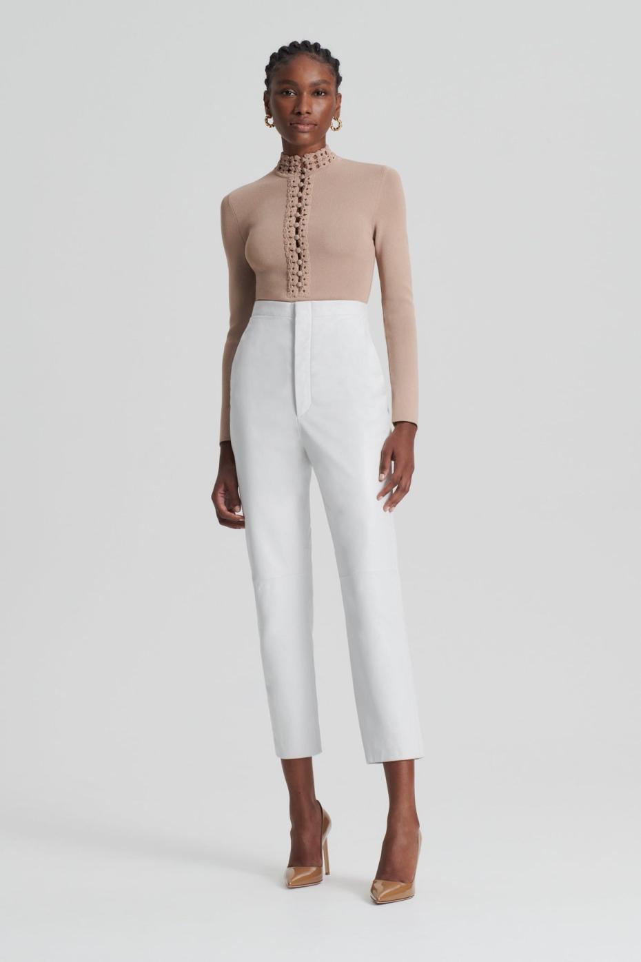 Sweaters | Women Scanlan Theodore CREPE KNIT DAISY TOP Oat