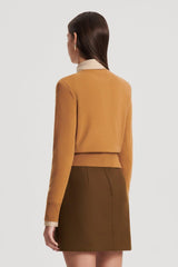 Sweaters | Women Scanlan Theodore FINE WOOL SWEATER Camel