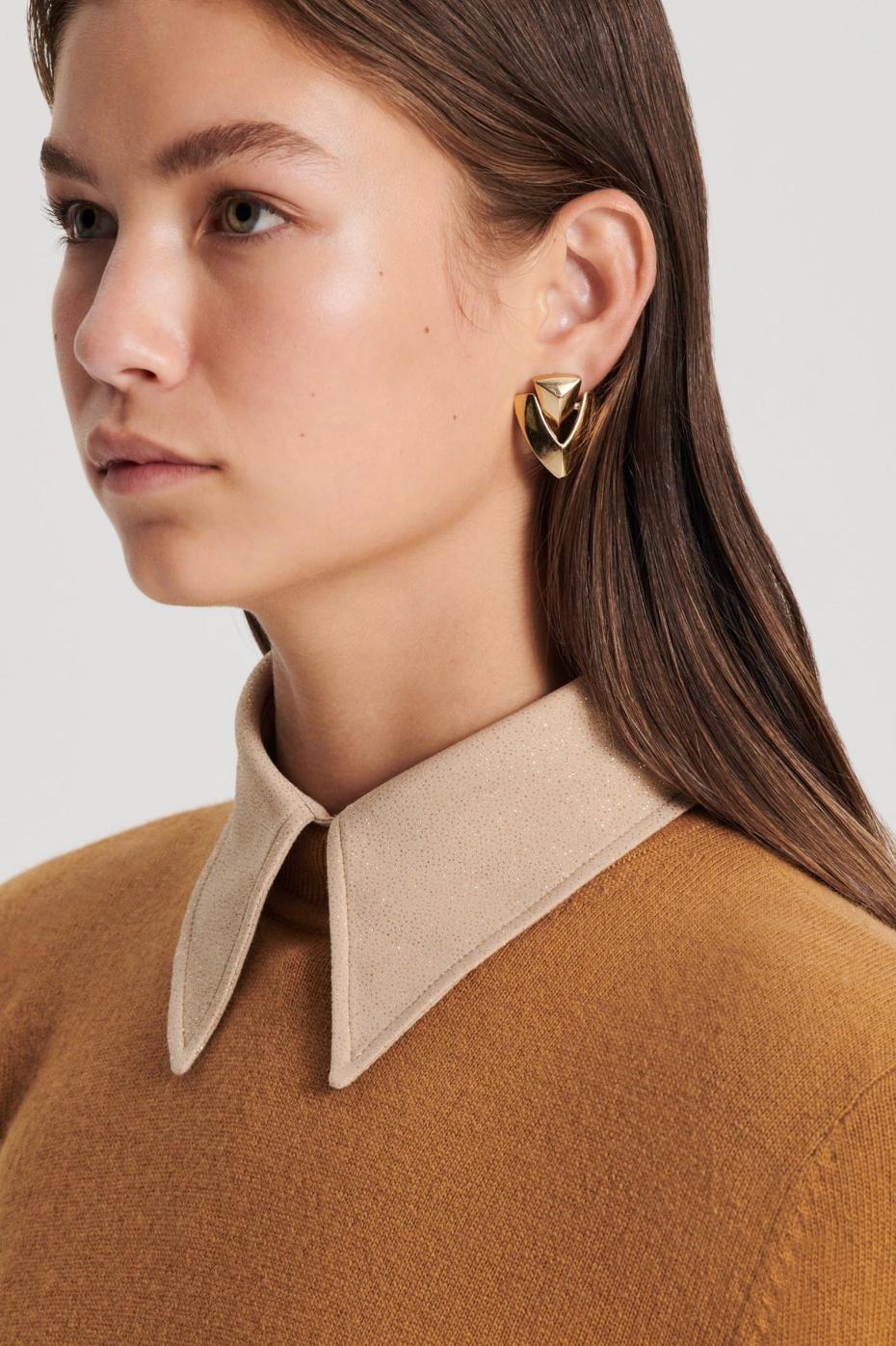 Sweaters | Women Scanlan Theodore FINE WOOL SWEATER Camel