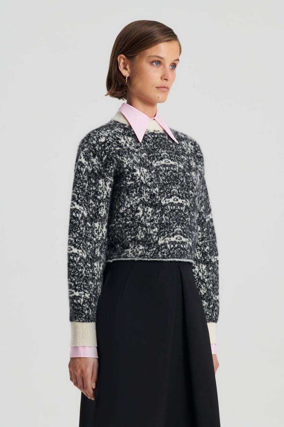 Sweaters | Women Scanlan Theodore OCELOT COCOON SWEATER Black.cream