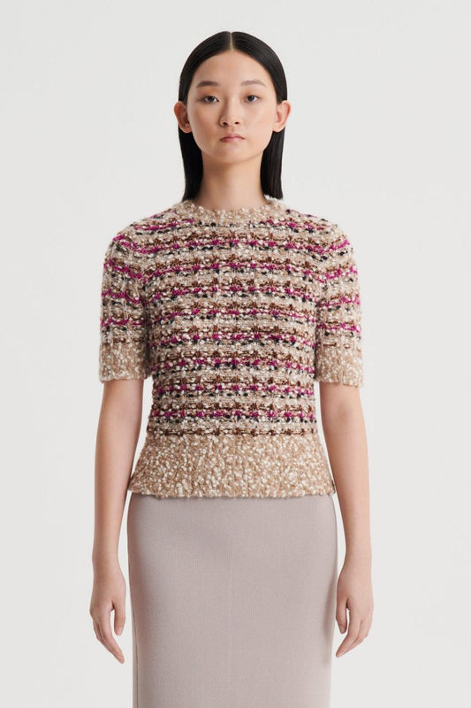 Sweaters | Women Scanlan Theodore STRIPE SLIM SWEATER Black