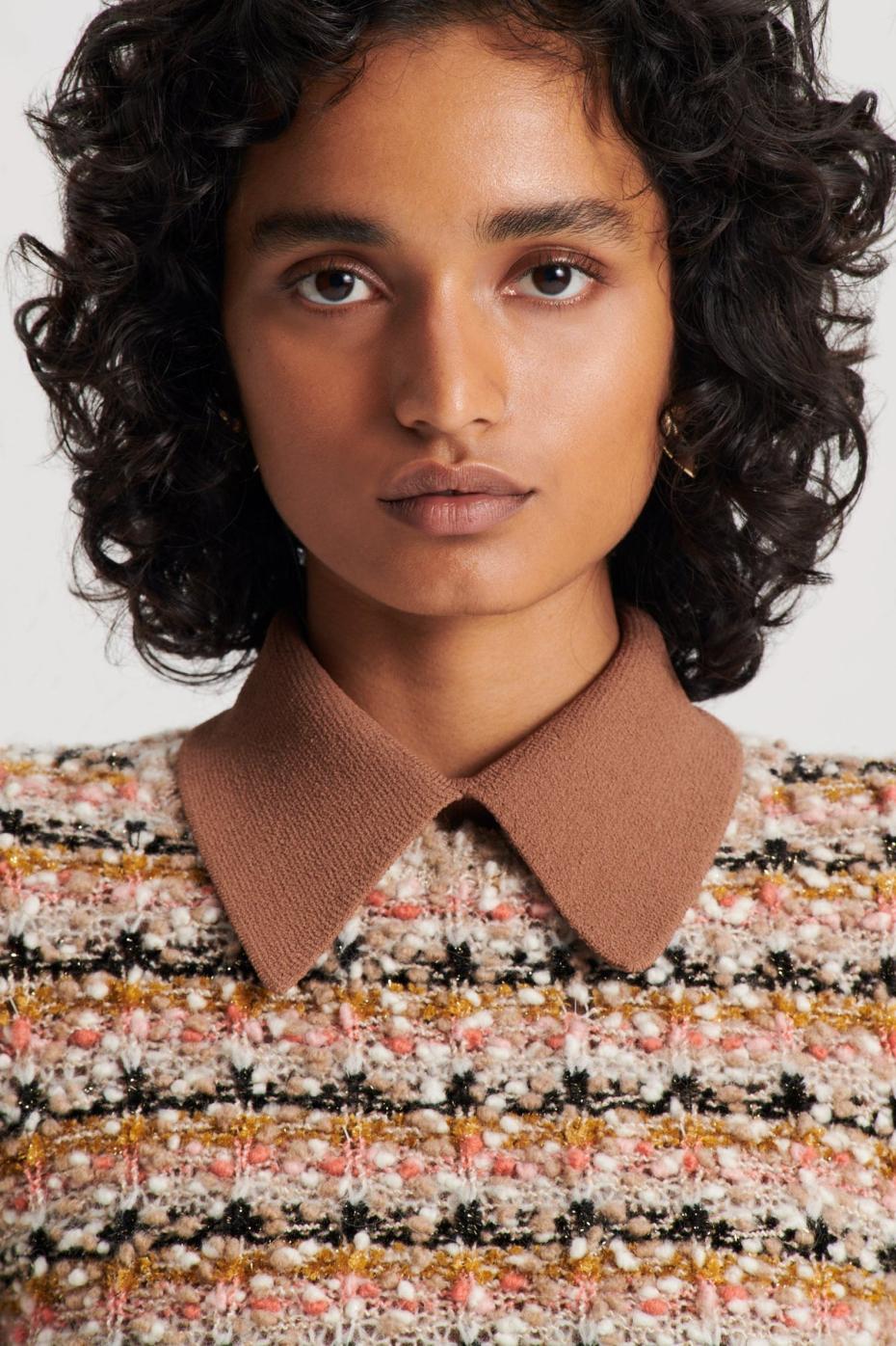 Sweaters | Women Scanlan Theodore STRIPE SLIM SWEATER Coral