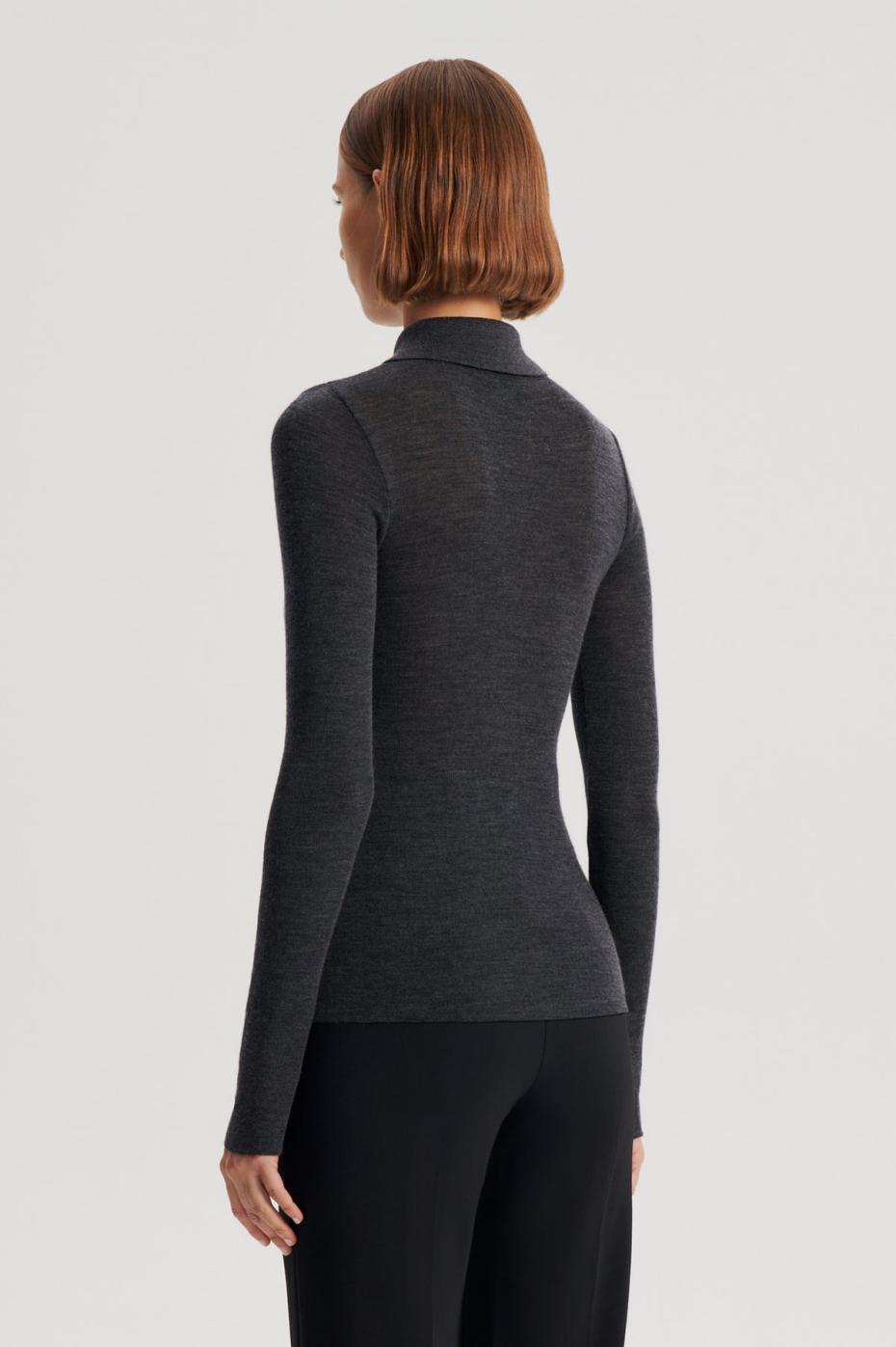 Tops | Women Scanlan Theodore BABYWOOL CARDIGAN Charcoal All