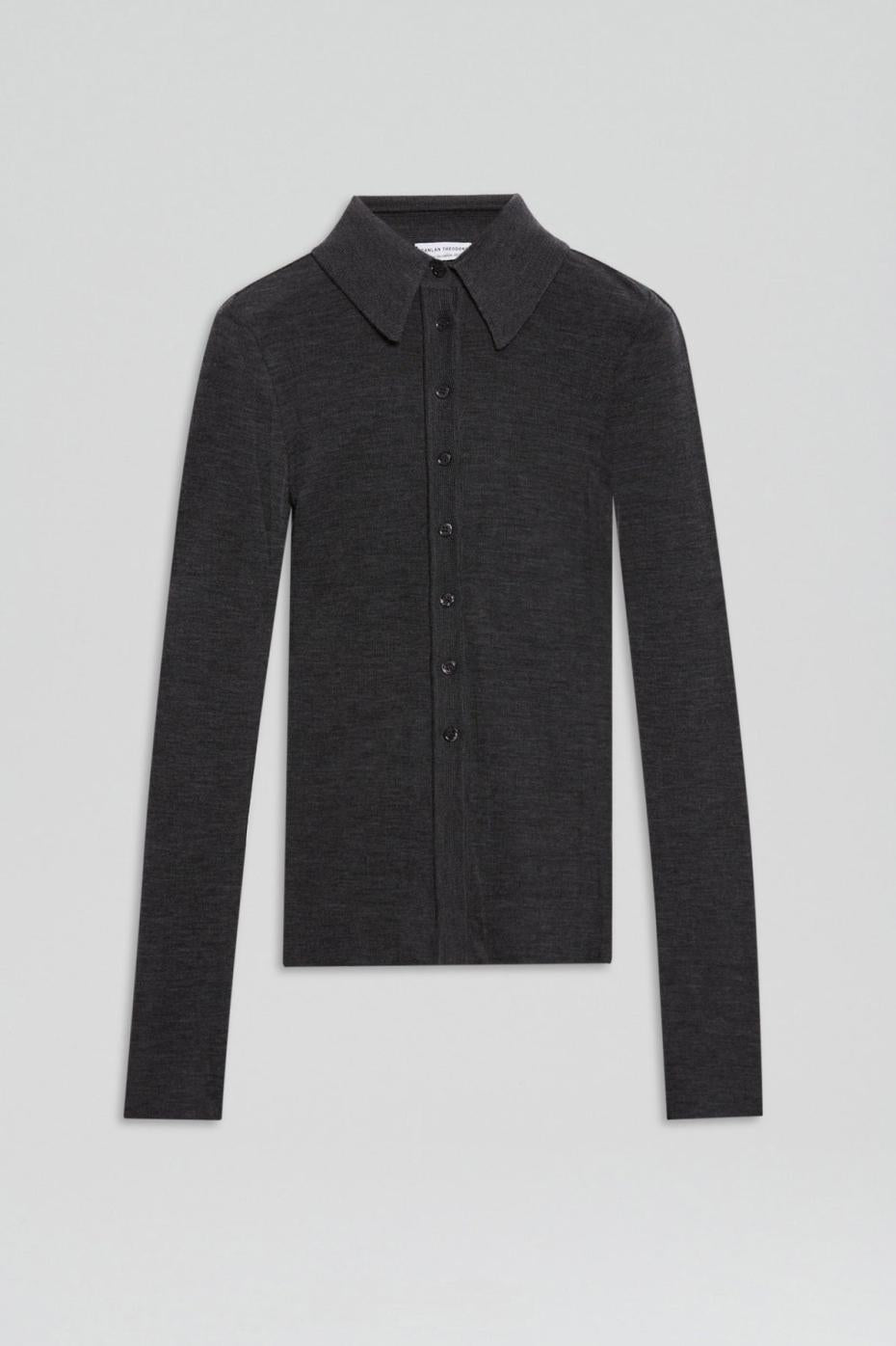 Tops | Women Scanlan Theodore BABYWOOL CARDIGAN Charcoal All