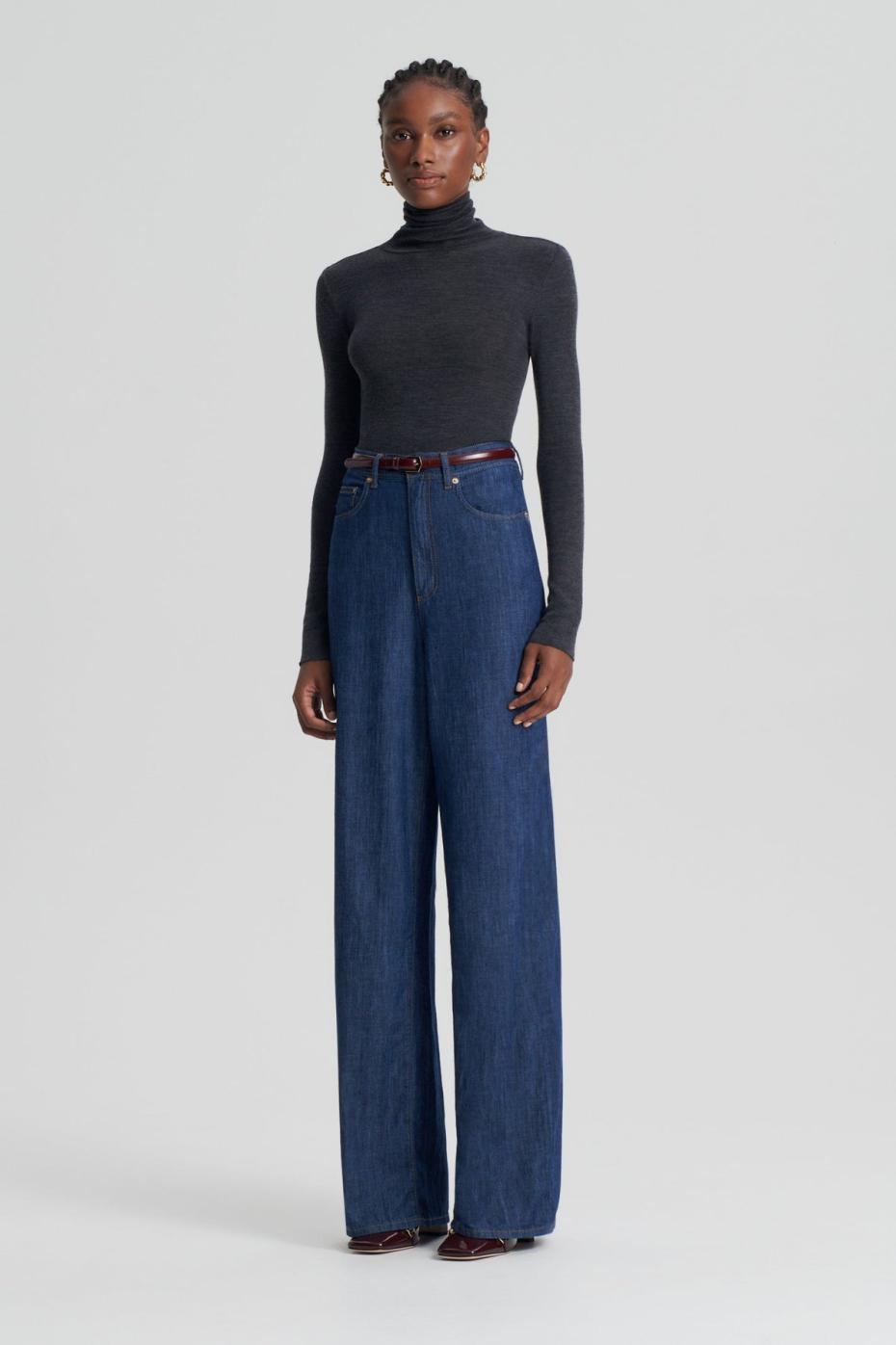 Tops | Women Scanlan Theodore BABYWOOL POLO Charcoal All