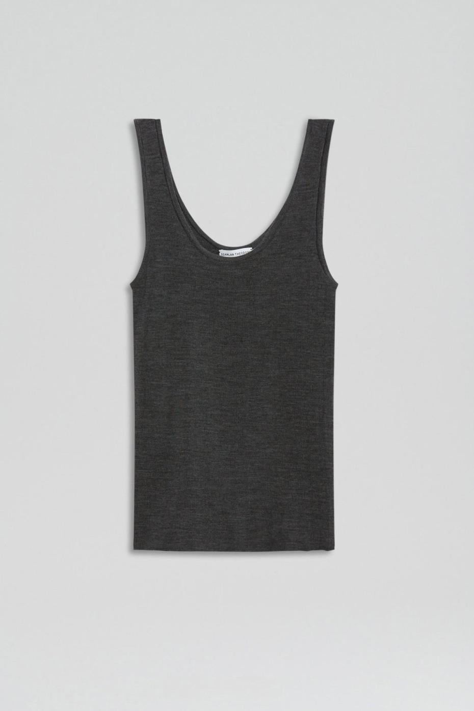 Tops | Women Scanlan Theodore BABYWOOL SINGLET Charcoal All