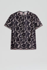 Tops | Women Scanlan Theodore BONDED LACE TOP Navy