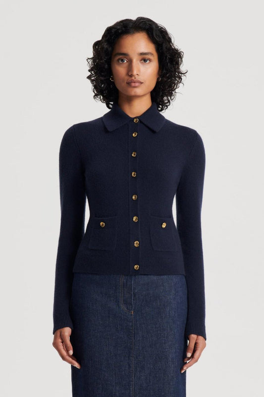 Tops | Women Scanlan Theodore CASHMERE SHIRT Navy