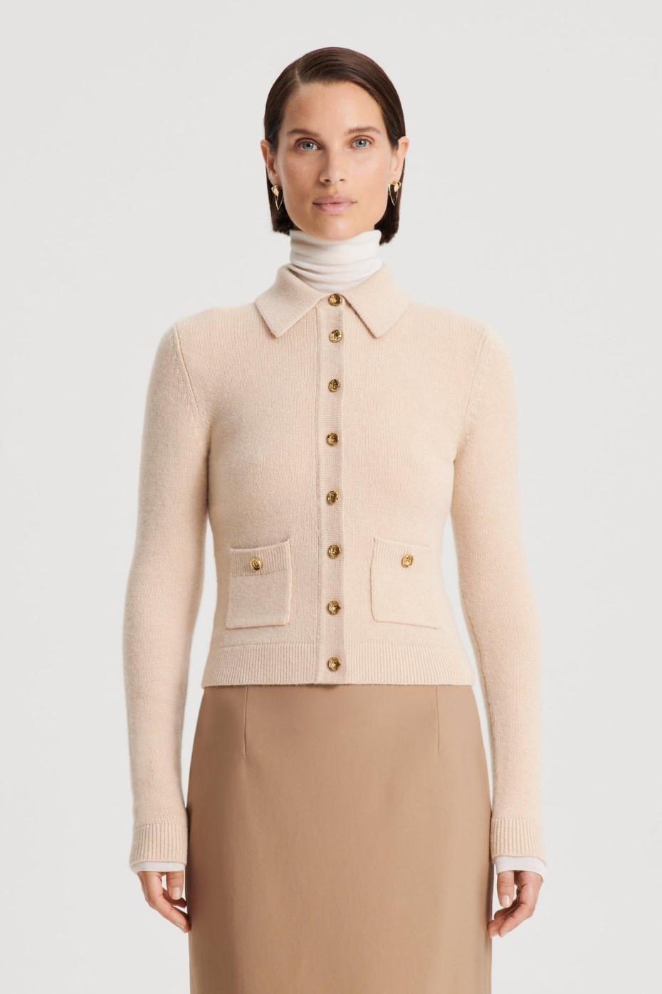 Tops | Women Scanlan Theodore CASHMERE SHIRT Oat