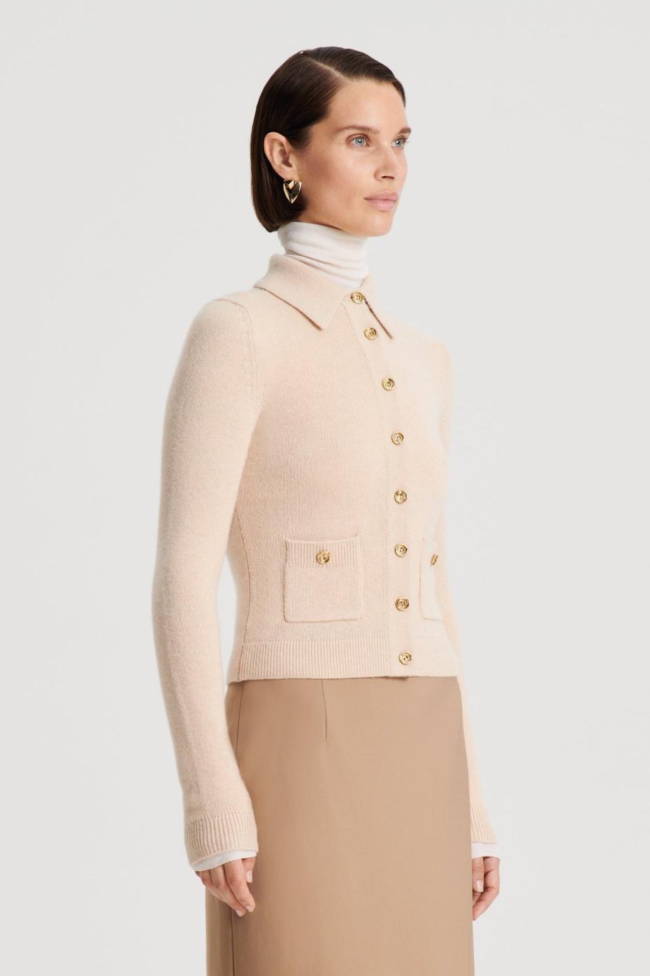 Tops | Women Scanlan Theodore CASHMERE SHIRT Oat