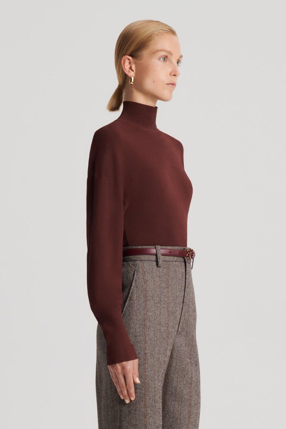 Tops | Women Scanlan Theodore COCOON SLEEVE TOP Burgundy