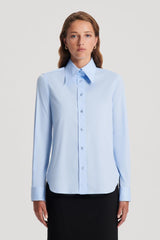 Tops | Women Scanlan Theodore COTTON SLIM FIT SHIRT Pale Blue