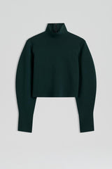 Tops | Women Scanlan Theodore CREPE KNIT COCOON SLEEVE SWEATER Dark.green