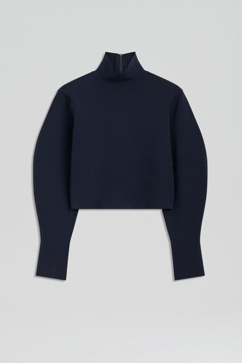 Tops | Women Scanlan Theodore CREPE KNIT COCOON SLEEVE SWEATER Navy