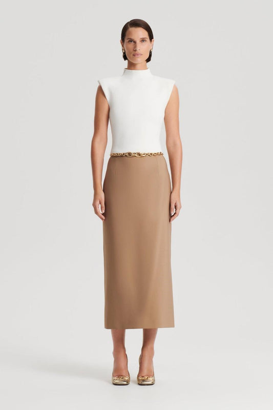 Tops | Women Scanlan Theodore CREPE KNIT MILANO SLVLSS TOP Cream